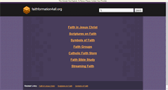 Desktop Screenshot of faithformation4all.org