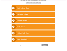 Tablet Screenshot of faithformation4all.org